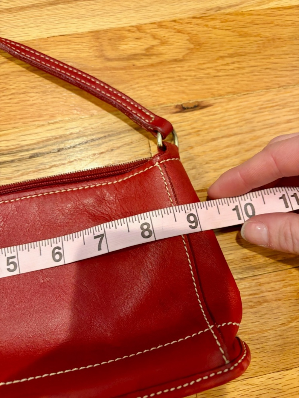 Vintage Coach Demi Red Leather Baguette Shoulder Bag Y2K Costa Rica - Picture 5 of 7